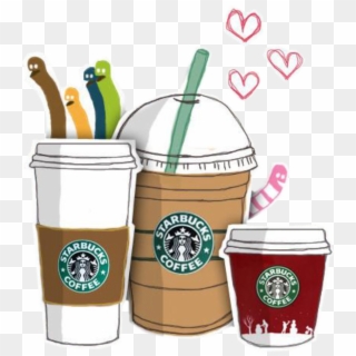 Starbucks Clipart Cartoon - Starbucks Drawings - Png Download