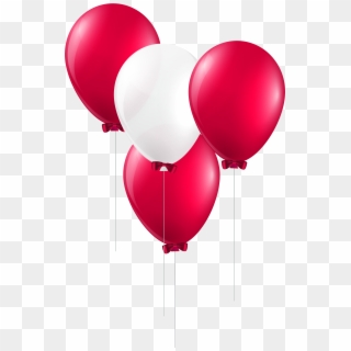 Red And White Balloons Png Clipart