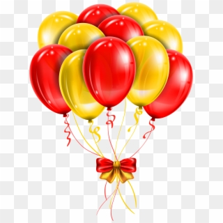 Transparent Red Yellow Balloons Png Picture Clipart - Red And Yellow Balloons Png
