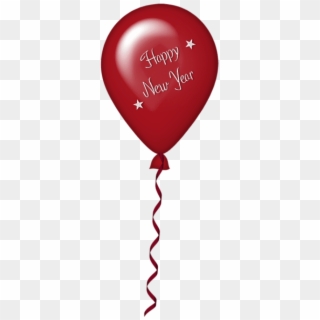 Free Png New Year Red Balloon Png - Happy New Year Balloon Png Clipart