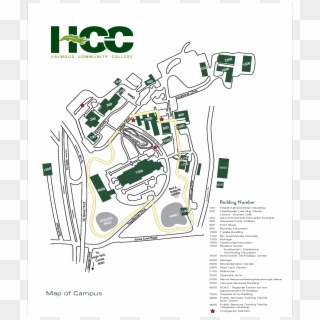 This Campus Map Is Produced In-house - Hcc Clipart