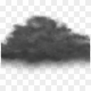 Dark Clipart Smoke Cloud - Black Cloud Png Transparent
