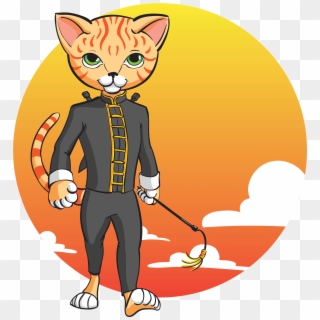 Tiger Paw Pose Sun And Clouds - Cartoon Clipart