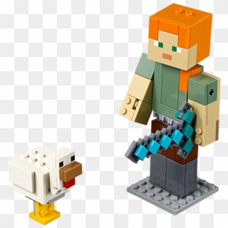 Minecraft™ Alex Bigfig With Chicken - Lego Minecraft 2019 Clipart