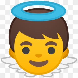 Baby Angel Icon - Emoji Menino Clipart