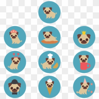 Final Product Image - Cute Pug Icon Clipart