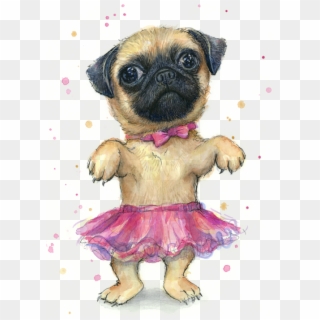 Click And Drag To Re-position The Image, If Desired - Cute Pug Clipart