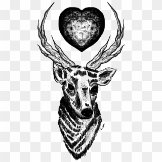 29 Images About -tatuajes On We Heart It - Louis Tomlinson Deer Tattoo Drawing Clipart