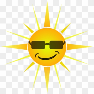 Cartoon Sun Rays - Cool Happy Clipart