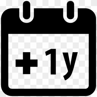 Plus 1 Year Icon - Calendar 2017 Icon Png Clipart