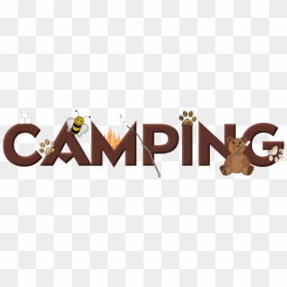 1200 X 300 1 - Word Art Camping Word Clipart