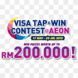 Visa Tap & Win Contest @ Aeon - Graphic Design Clipart