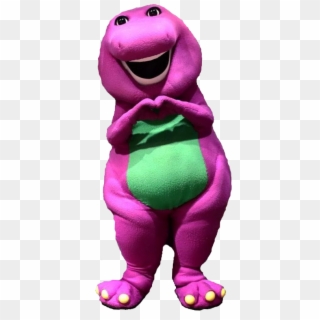 Barney The Dinosaur His Heart Feel Super Happy - Stuffed Toy Clipart
