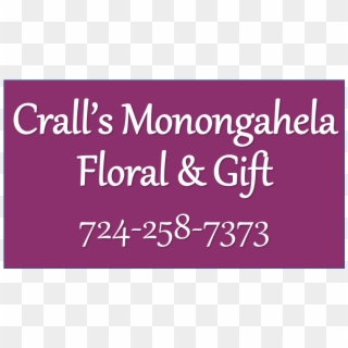 Crall's Monongahela Floral & Gift Shoppe - Cinematography Clipart