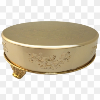 Gold Flower Cake Stand - Coffee Table Clipart