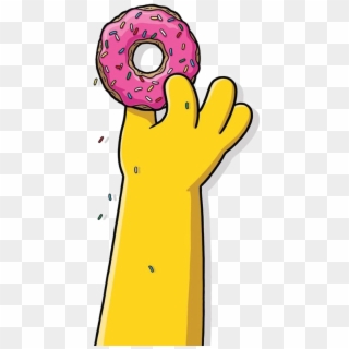 Homer Simpson Doughnut Bart - Simpson With Donut Clipart