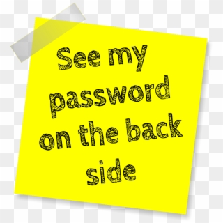 Do Not Create Easy To Guess Passwords - My Passwords Clipart