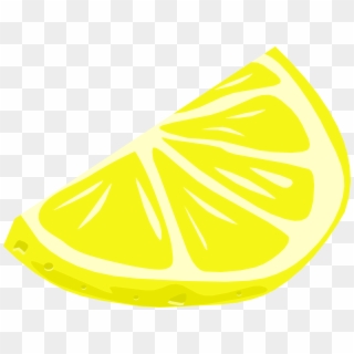 Drawing Of A Slice Of Juicy Lemon - Draw A Lemon Wedge Clipart