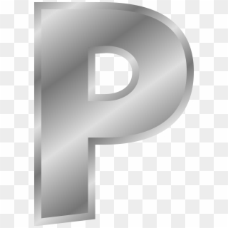 Big Image - Letter P In Gold Clipart