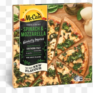 Ultra Thin Spinach And Mozzarella Clipart