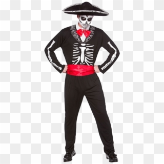 Mariachi Day Of The Dead Costume - Mens Day Of The Dead Costume Clipart
