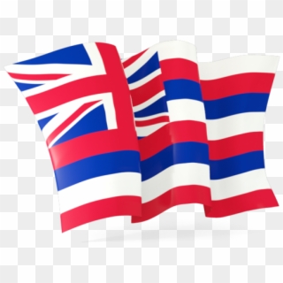 Illustration Of Br Hawaii - Waving Hawaiian Flag Clipart
