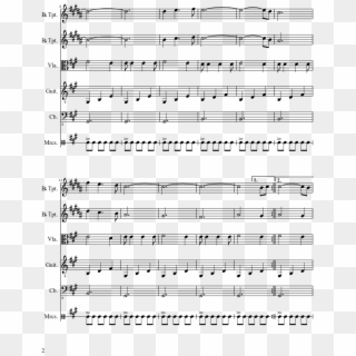 Mariachi Sheet Music 2 Of 4 Pages - Mii Plaza Sheet Music Trumpet Clipart