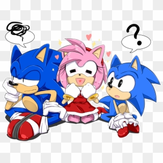 Sonic And Amy Images In Heaven Hd Wallpaper And Background - Sonic Amy The Hedgehog Clipart