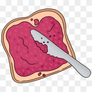 Toast Clipart Jam Toast - Toast And Jam Clipart - Png Download