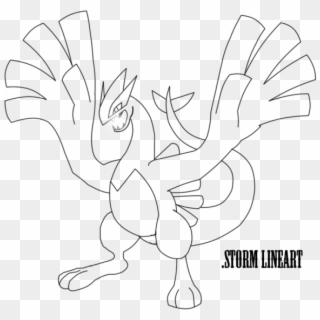 Outstanding Lugia Coloring Pages Embellishment - Dark Lugia Colouring Pages Clipart