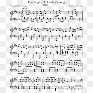 Five Nights At Freddy's Song - Dna Bts Violin Sheet Music Clipart