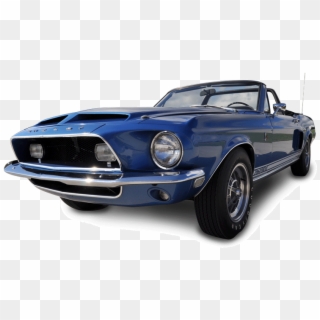 1968d Mustang Gt500 - Blue Mustang 1960 White Background Clipart
