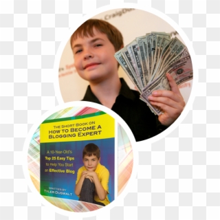 10 Year Old Tyler Duswalt, Blogging Expert - Cash Clipart