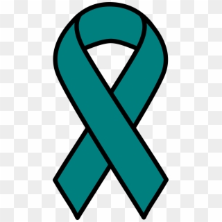 This Free Icons Png Design Of Teal Ovarian Cancer Ribbon Clipart