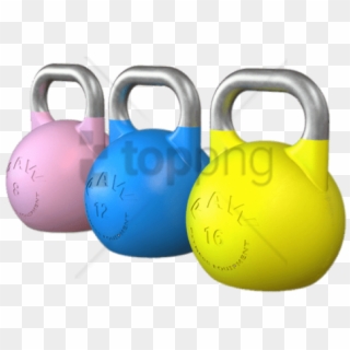 Free Png Download Coloured Kettlebell Set Png Images - Kettlebell Clipart