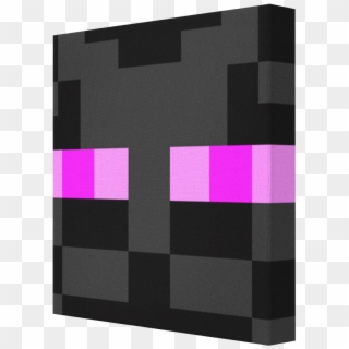 Minecraft Enderman Face Canvas From Pics On Canvas - Enderman Painting Clipart