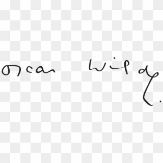 Oscar Wilde Signature Clipart