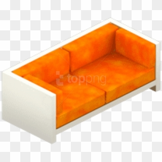 Free Png Vip Orange Velvet Couch Png - Sofa Bed Clipart