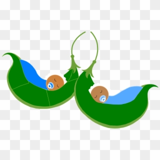 Babies In Pods - 2 Beans In A Pod Clipart