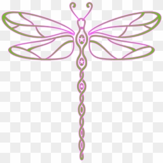 Small - Pink Dragonfly Clipart - Png Download