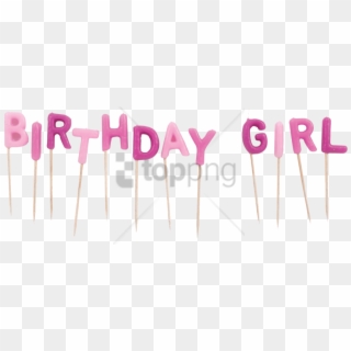 Free Png Birthday Girl Candles Png Image With Transparent - Happy Birthday Girl Png Clipart