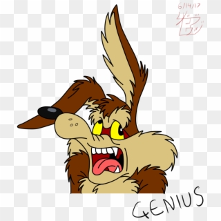 Genius Face - Wile E Coyote Genius Jpg Clipart