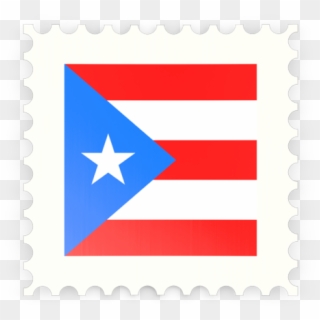 Illustration Of Flag Of Puerto Rico - Stamp Postage Png Puerto Rico Clipart