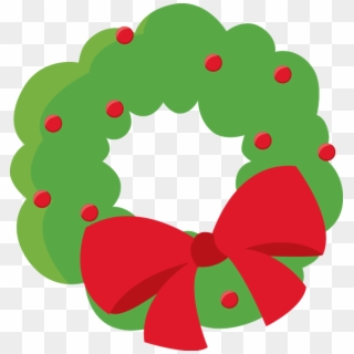 Christmas Wreath Clip Art - Guirlanda Natal Minus - Png Download