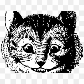 Cheshire Cat Clipart Sketch - John Tenniel Cheshire Cat - Png Download