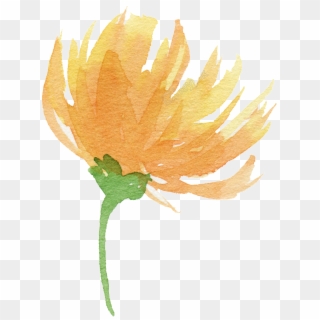 Clip Library For Yellow Watercolor Flowers Free Download - Yellow Watercolour Flowers Png Transparent Png