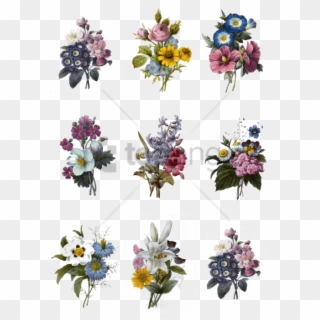 Free Png Colorful Flowers Tattoo Designs Png Image - Bouquet Flower Tattoo Clipart