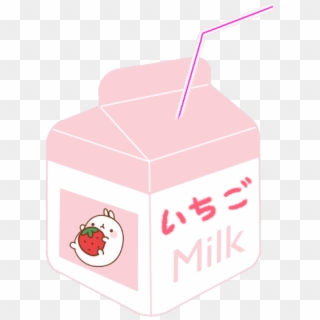 Milk Milkcarton Japan Japanese Strawberry Strawberrymil - Carton Clipart