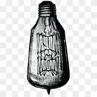 Free Of A Vintage Light Bulb - Incandescent Light Bulb Clipart