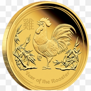 Year Of The Rooster Gold Coin - Rooster Gold Coin 2017 Clipart